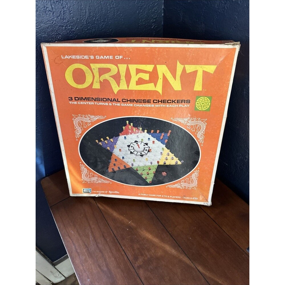 1972 Chinese Checkers 3 Dimensional Game of Orient No 8323 by Lakeside